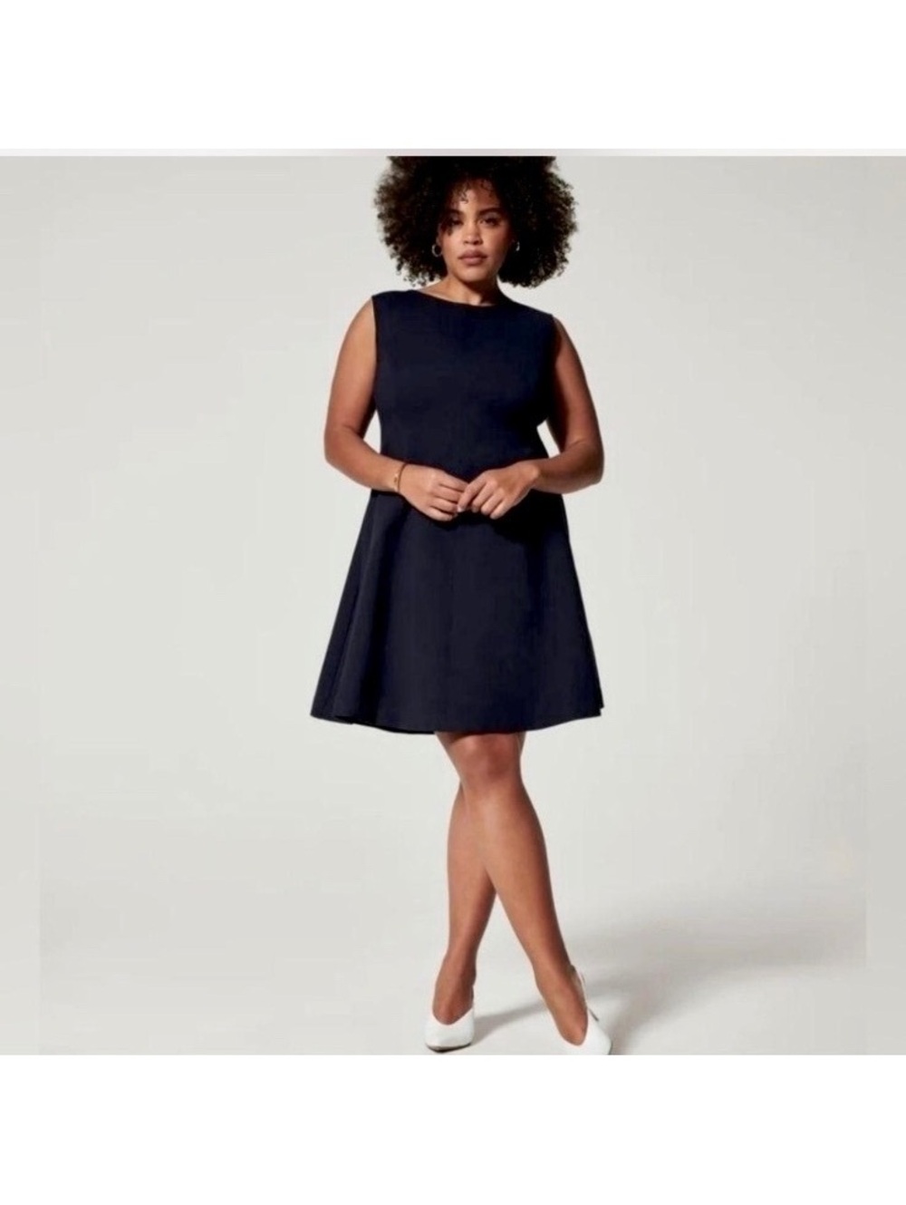NWT SPANX The Perfect Fit & Flare Dress in Classic Black Women’s size 1X 20381R - Picture 15 of 15